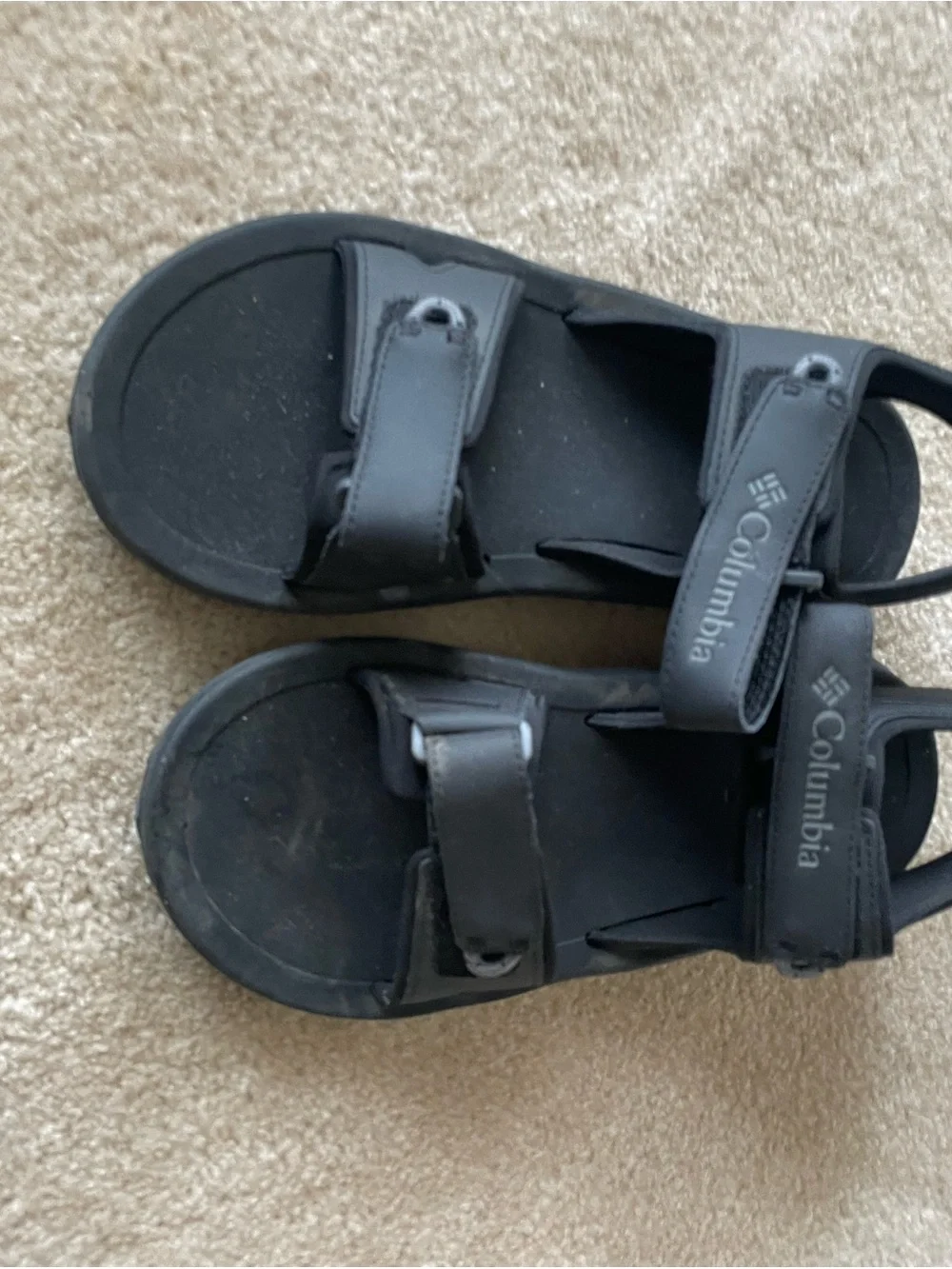 Columbia Men's Black Outdoor Adjustable Sport Sandals. Men size 10‎